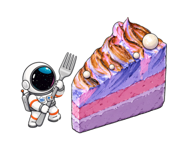 ケーキと宇宙飛行士